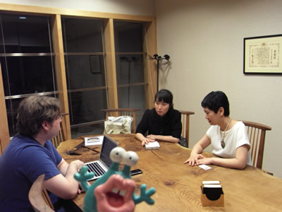 ホケタケ、取材を応援中。