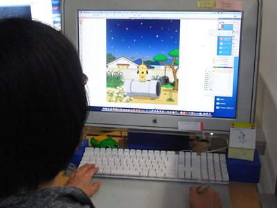 動く小吉を制作中
