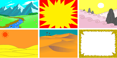 PICMOの「素材ライブラリ」→「Images」→「Backgrounds」→「Drawings」